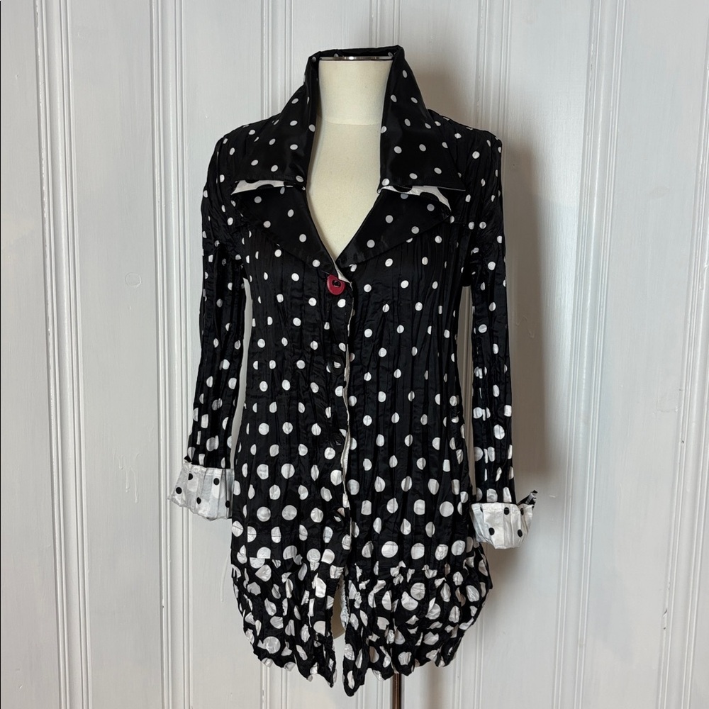 UBU Reversible Polka Dot Jacket Shirt – Size S